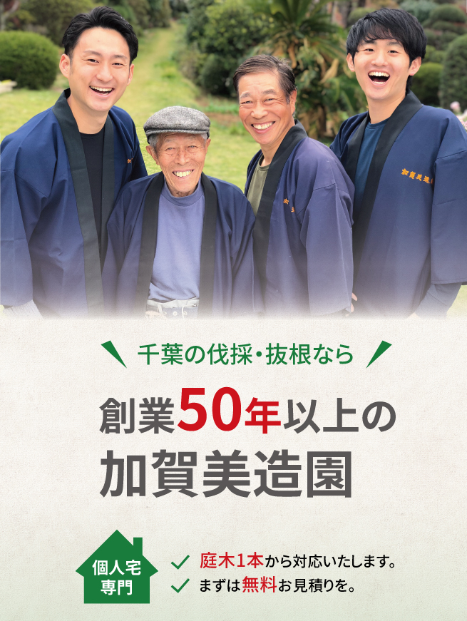 創業50年以上の加賀美造園